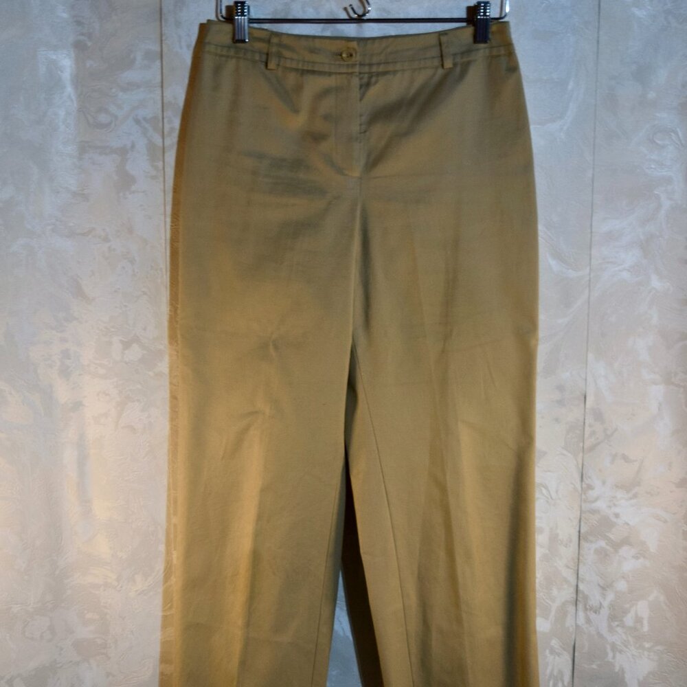 Talbots Petite 6P Khaki Tan Straight Leg Chino Ankle Pants Career